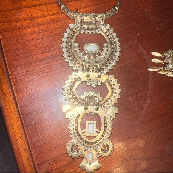 Stella & Dot Havana Pendant Necklace And Earrings Versatile! Convertible VTG - Picture 14 of 15